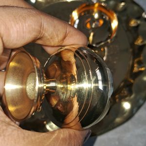 Pooja Arti Plate (Thali) With Two Diya