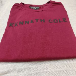 KENNETH COLE Brand Print  Slim Fit Crew Neck Tshir