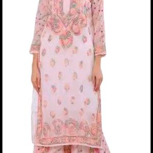 Chickenkari Kurta N Shrara Set