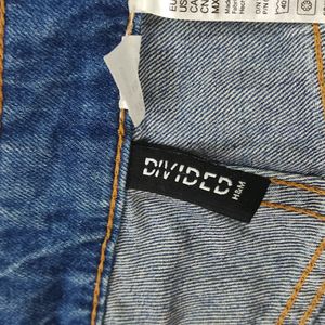 H&M Blue Distressed Jeans