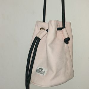 Miniso Pastel Pink Potli Sling Bag.