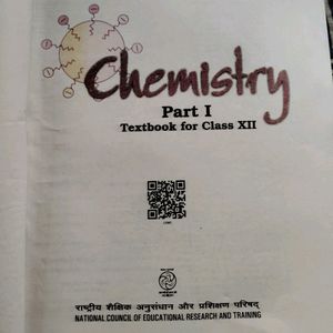 Class XII Chemistry textbook part-I