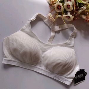 Victoria’s Secret Padded White Sports Bra Size 36C