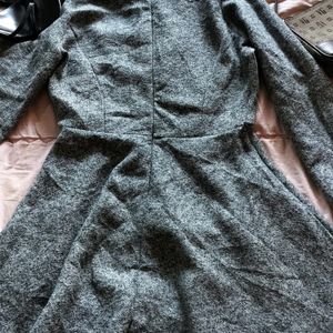 aesthetic grey collar dress