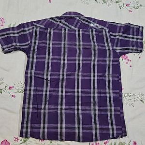 Violet Checked Shirt