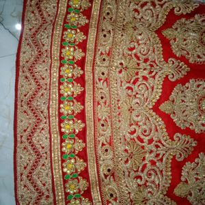 pretty red  bridal lehnga.