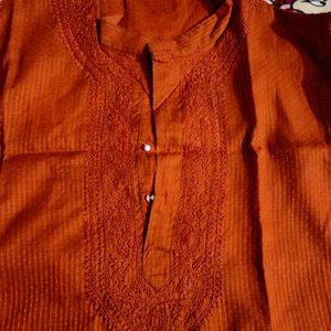 Mens Chickenkari Kurta