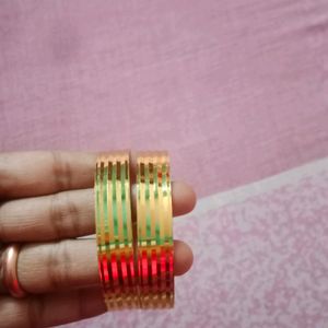 2 New 1grm Gold Polish Bangle