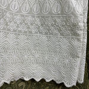 Full Embroidery Work Cotton Chikankari Palazzo