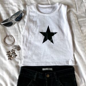 y2k star tank top ⁠☆⁠☆🎸