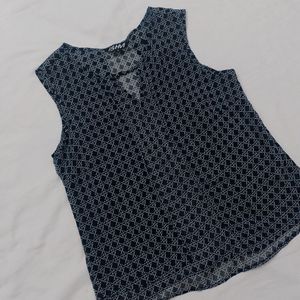 Dark Blue Sleeveless Top