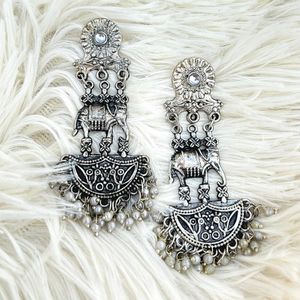 Elephant Long Earrings