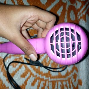 Foldable Pink Hair Dryer