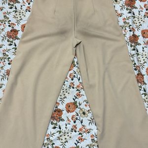 Nude palazzo pants