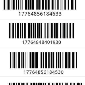 SELLERS BAR CODE 24 ON SHEET Paper No Sticker