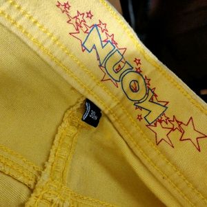 Bold Yellow Partywear Jeans