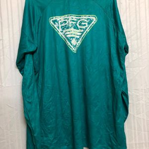 Columbia Sea Green Long Sleeve T Shirt