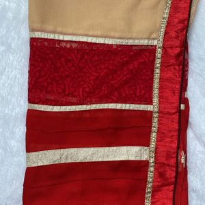 Red Brasso Saree