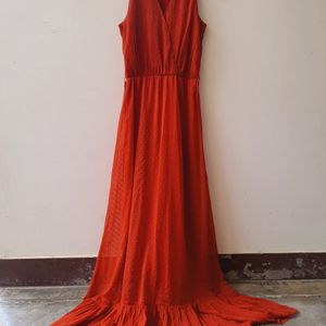 Rust Brown Maxi Dress