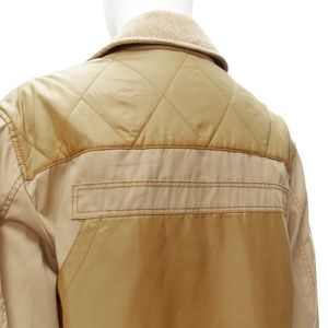 BURBERRY brown corduroy padded pocketed Jacket