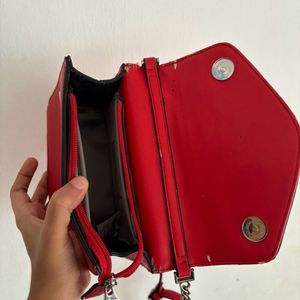 Chilli Red Branded Statement Bag