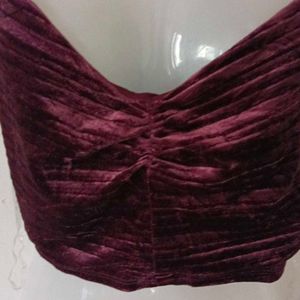 VELVET CROP TOP