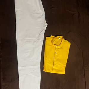 Yellow Kurta Pajama For Mens