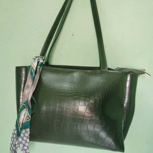 Women Stylish Hand Bag(green)