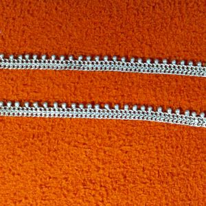 Pure Silver Anklet(Payal);With Hallmark