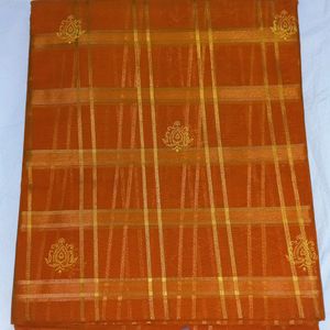 ORANGE FESTIVE WEAR SAREE