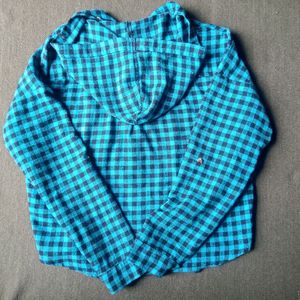 Green Button Up Checkered Shirt