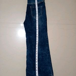 Bootcut/Bellbottom Dark Blue Jeans(Women)