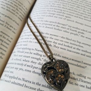 Bronze Heart Pendant Necklace