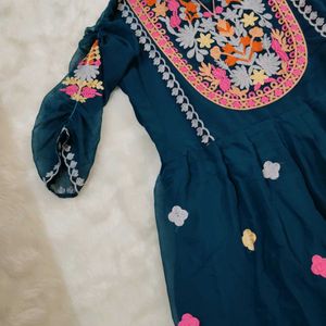 Ethnic Co-ord Set With Lining