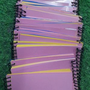 10Small Colour Spiral Notebooks 40 Pages