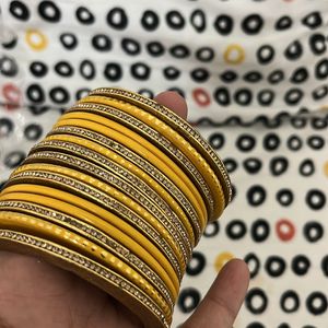 Unused Yellow Lac Bangles