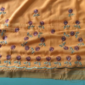 Beautiful Embroidery Designer Saree