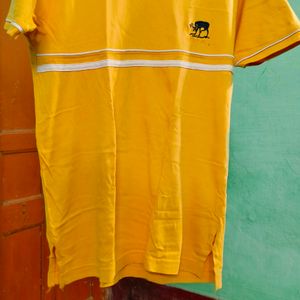 Yellow Half T-shirt M Size