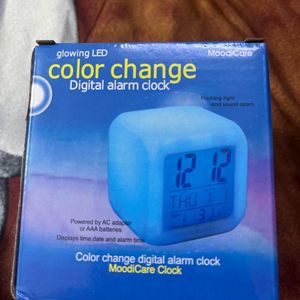 Color Changing Digital Alarm Clock - 1 Pc