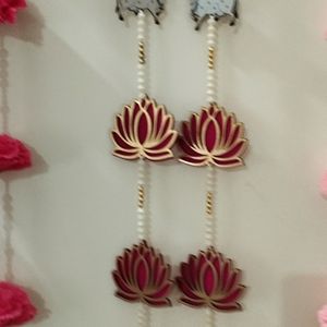 Lotus And Cow Wall Hanging