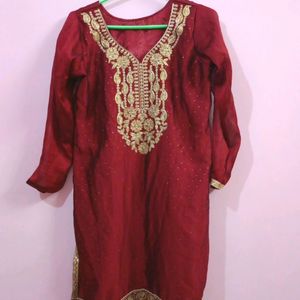 Maroon Sharara Set