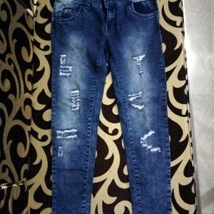 Toned High Waist Denim Jeans.