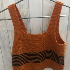 PRICE DROP! Korean style brown crop top!