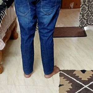 Mens Ankle Fit Denim Jeans Waist 34