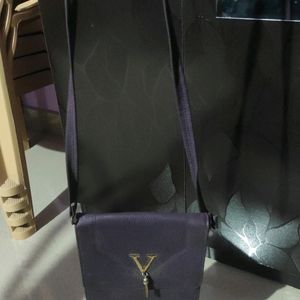 Dark Purple Sling Bag