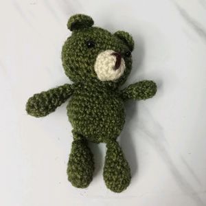 Dark Green Crochet Teddy