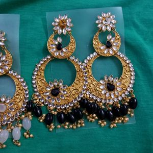 Big Jhumka Earrings Setof 2