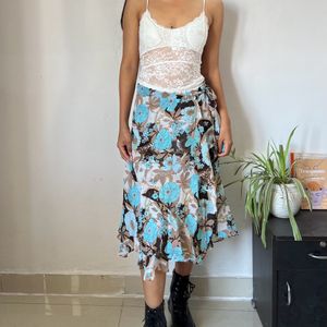 Floral Print Skirt