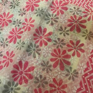 Floral Print Saree Unopened