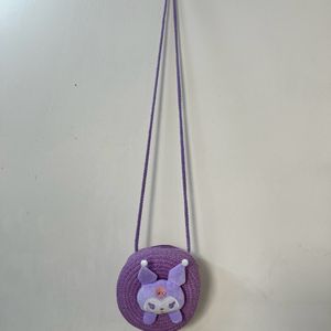 Kuromi Jute Slingbag